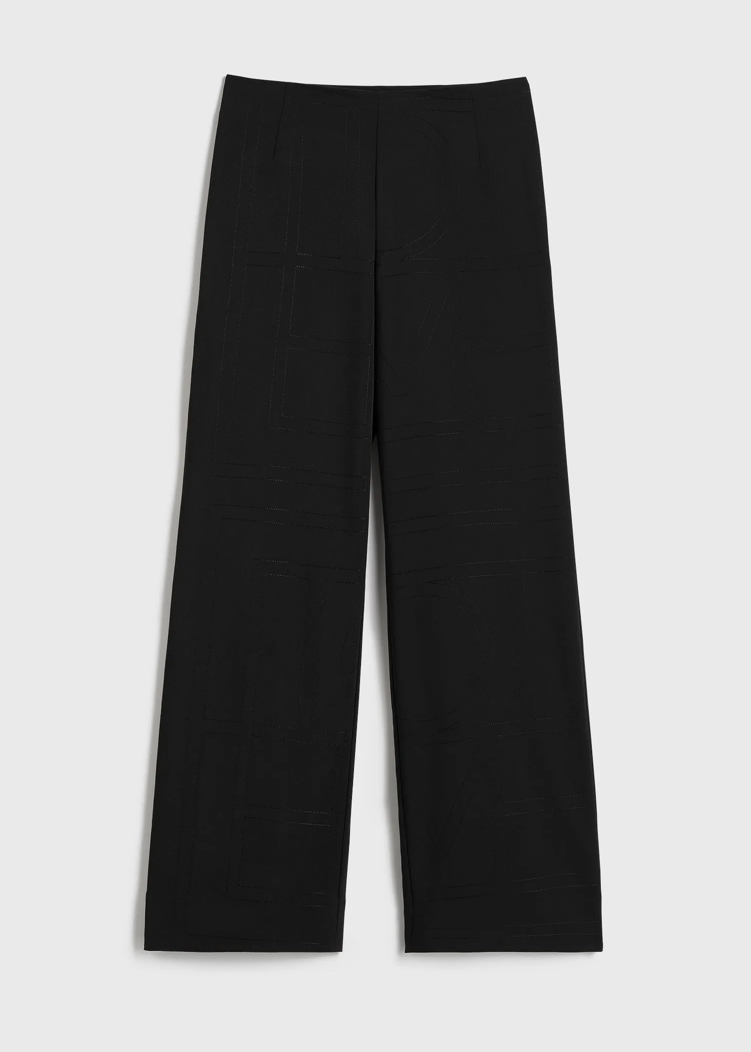 Monogram cady trousers black