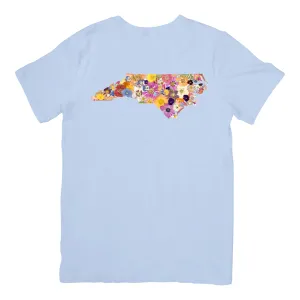 North Carolina Themed Comfort Colors Tshirt - "Where I Bloom" Collection