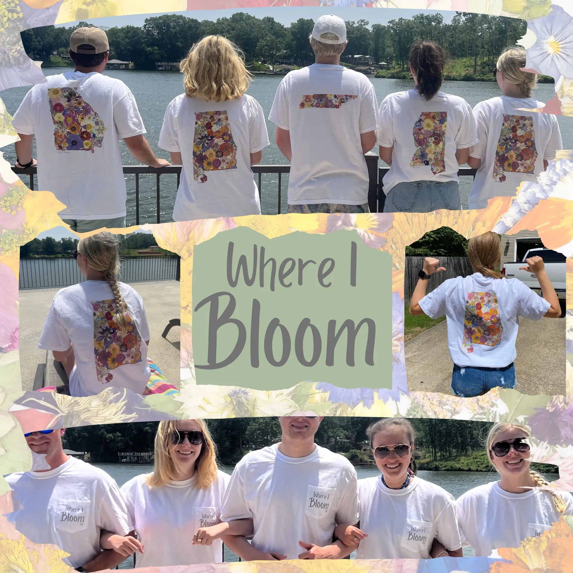 Ohio Themed Comfort Colors Tshirt - "Where I Bloom" Collection