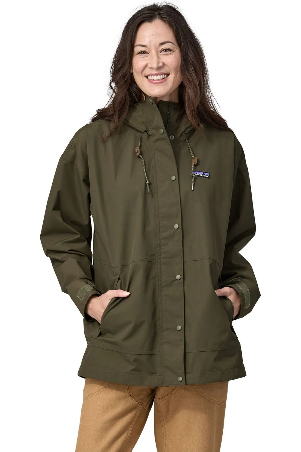 Patagonia Women's Outdoor Everyday Rain Jacket Basin Green