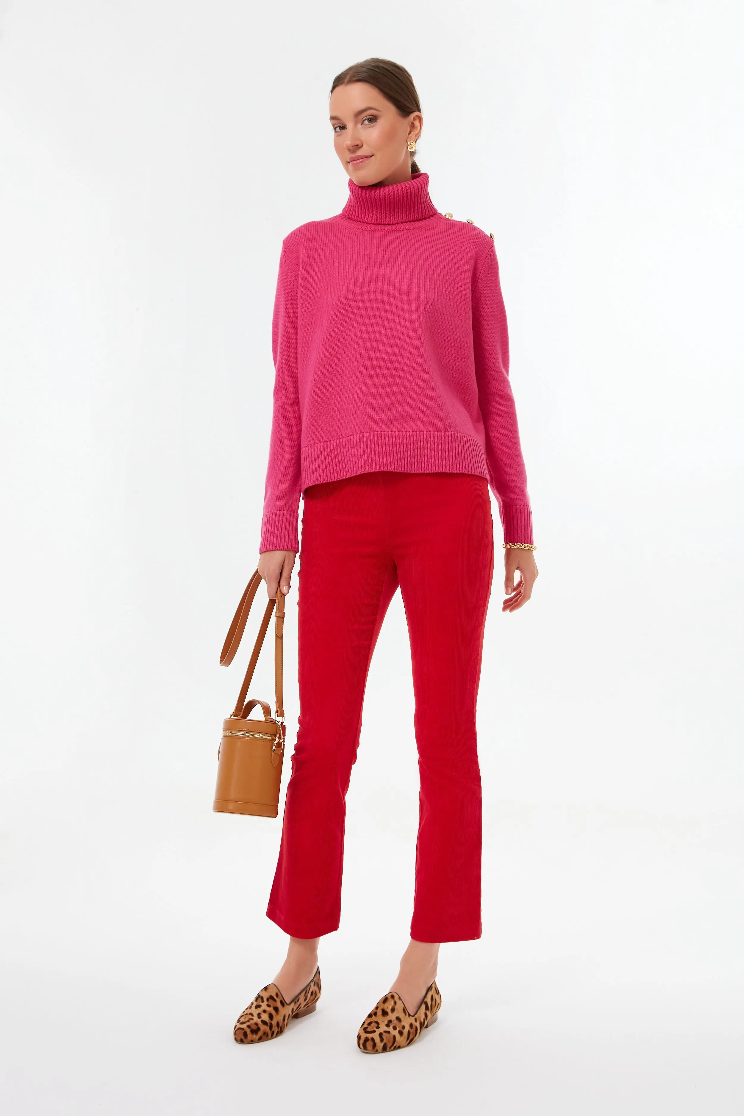 Red Corduroy Ashford Pants