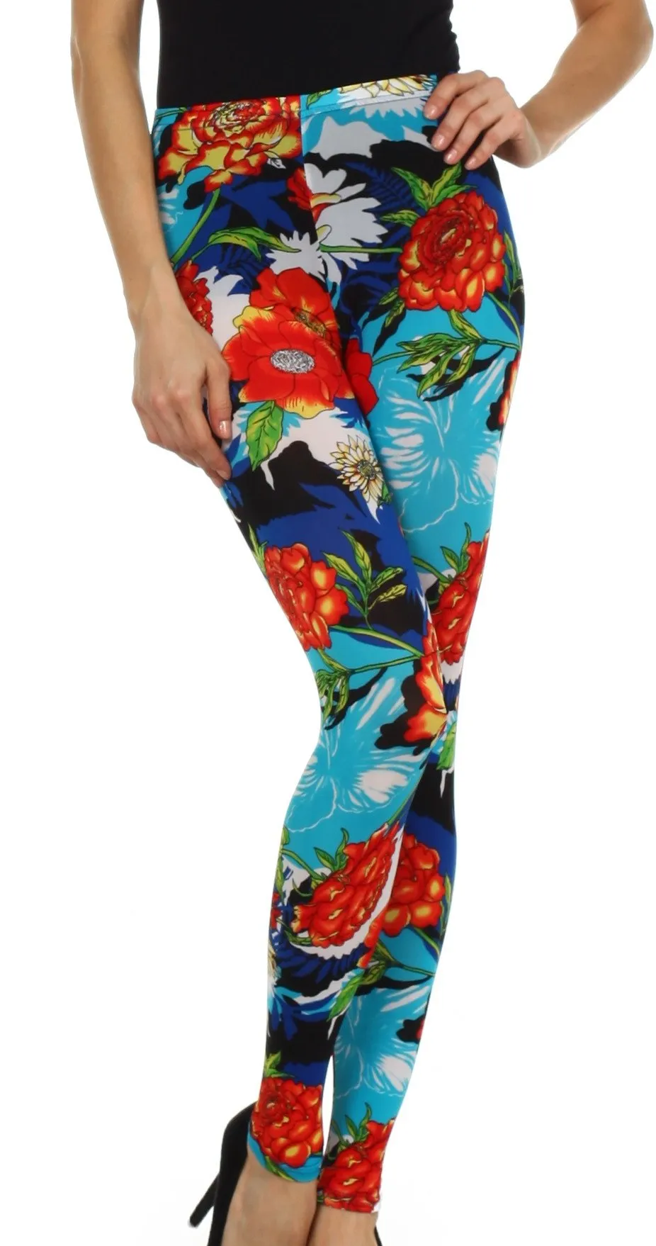 Sakkas Graphic Print Fashion Leggings