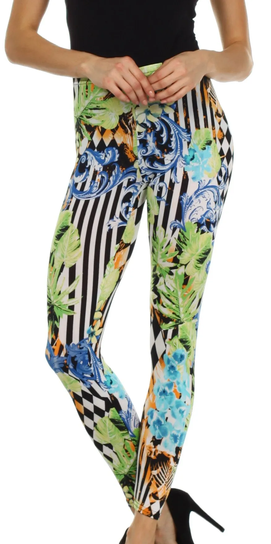 Sakkas Graphic Print Fashion Leggings