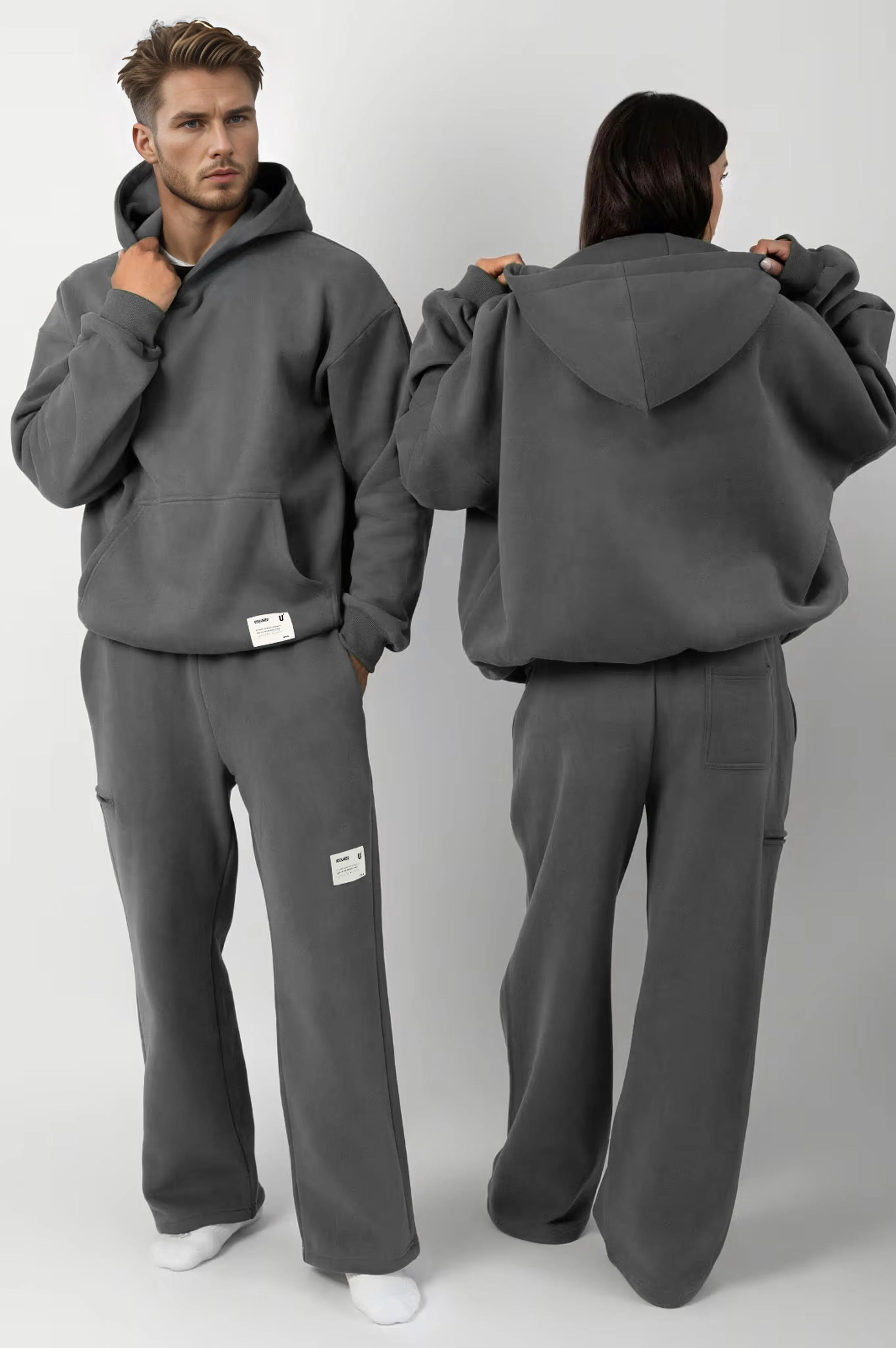 USQUARED Empower Oversized Open Bottom Sweat Pants