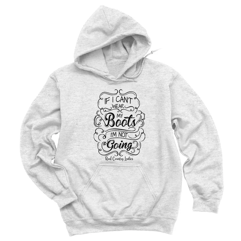 Wear My Boots Black Print Hoodies & Long Sleeves