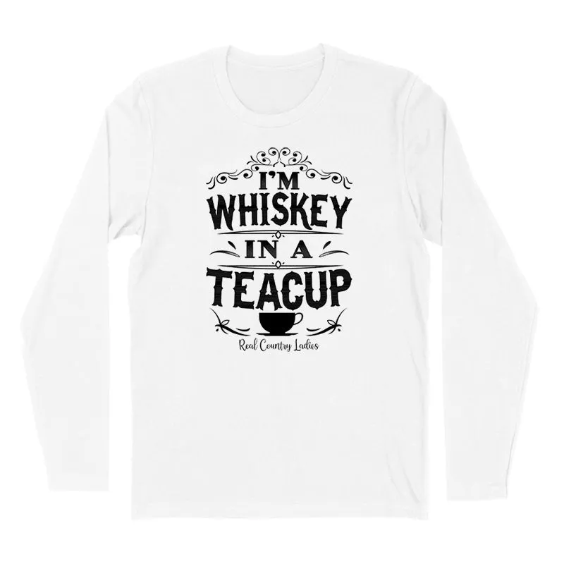 Whiskey In A Teacup Black Print Hoodies & Long Sleeves