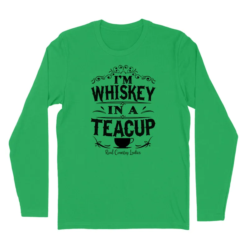 Whiskey In A Teacup Black Print Hoodies & Long Sleeves