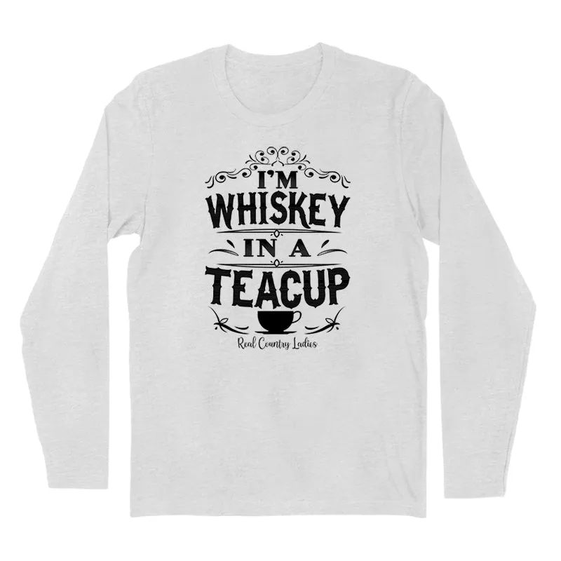 Whiskey In A Teacup Black Print Hoodies & Long Sleeves