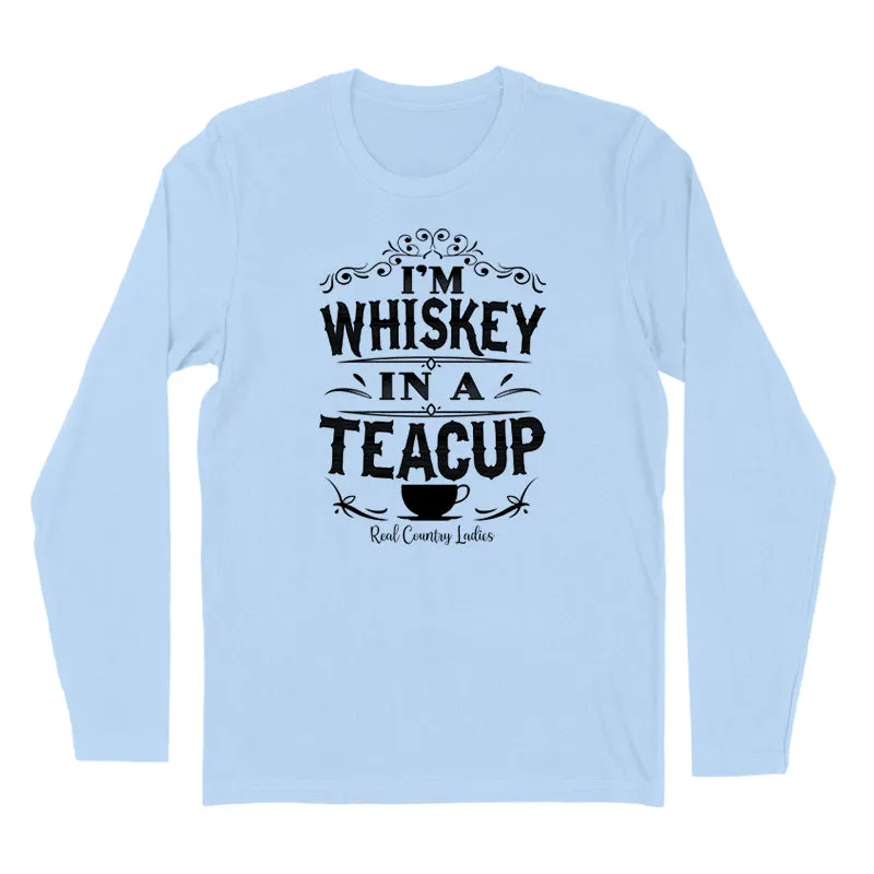 Whiskey In A Teacup Black Print Hoodies & Long Sleeves