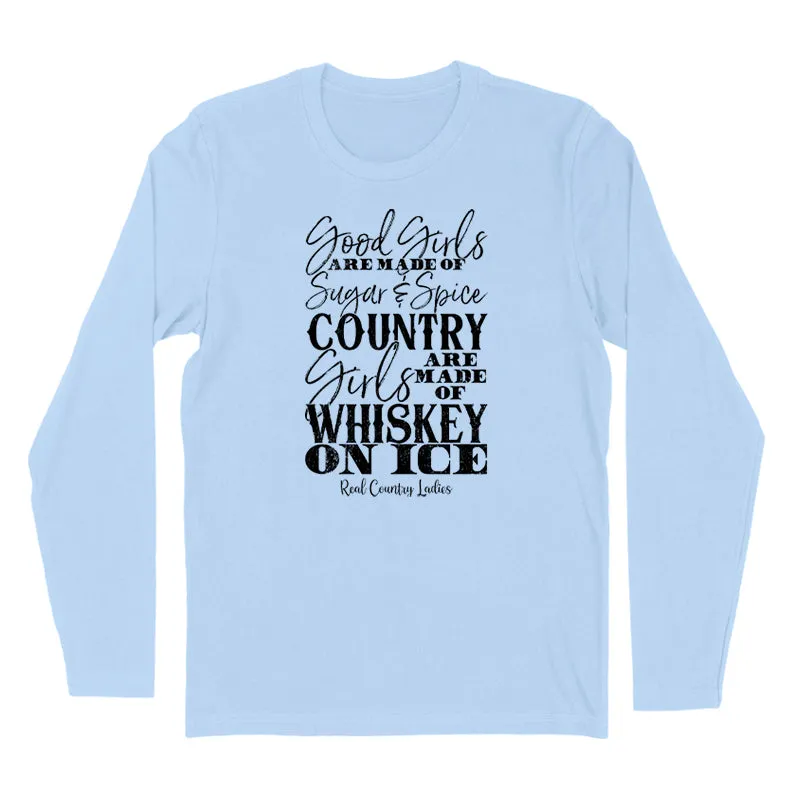 Whiskey On Ice Black Print Hoodies & Long Sleeves