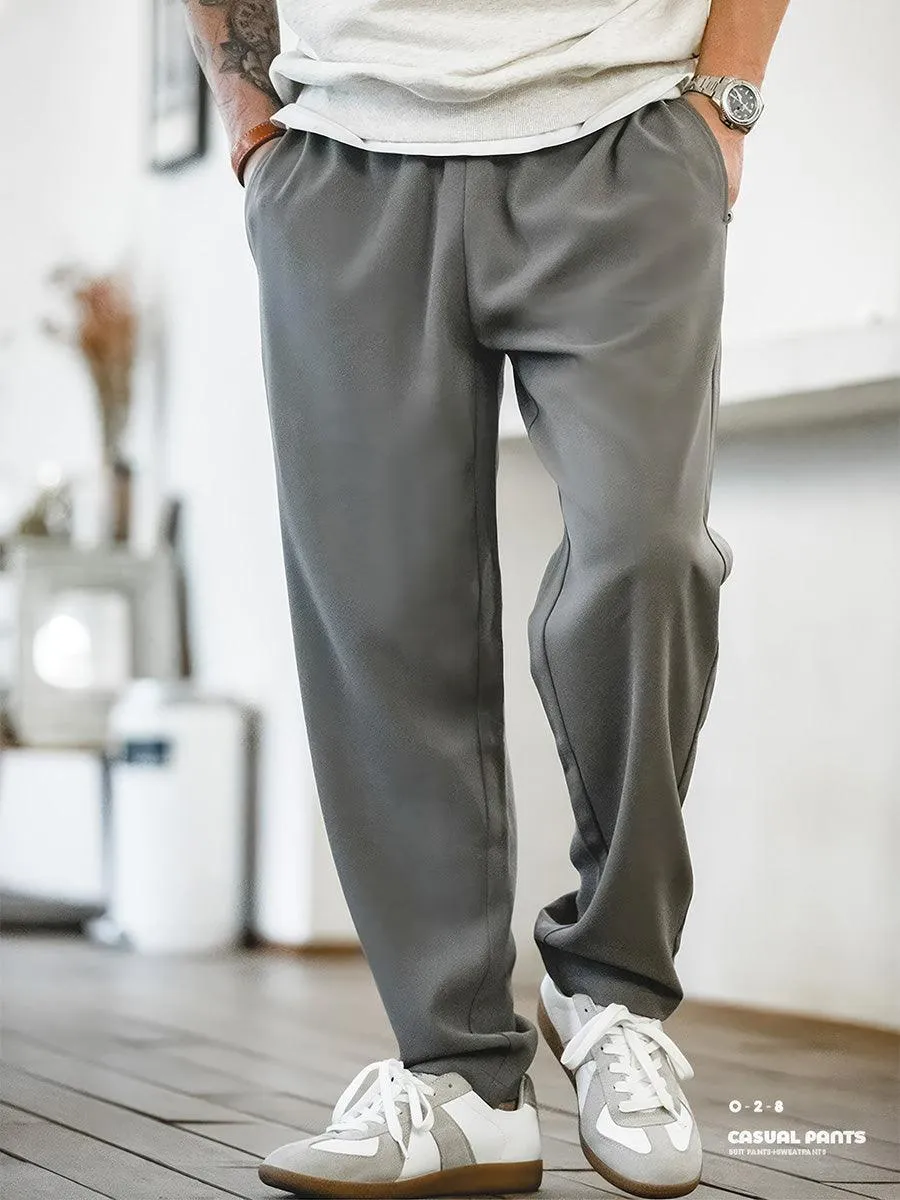 Wrinkle-free Straight-leg Casual Pants