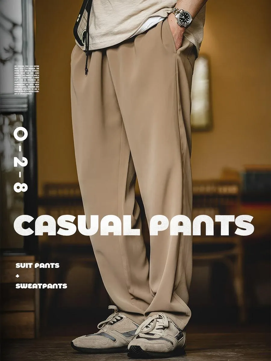 Wrinkle-free Straight-leg Casual Pants