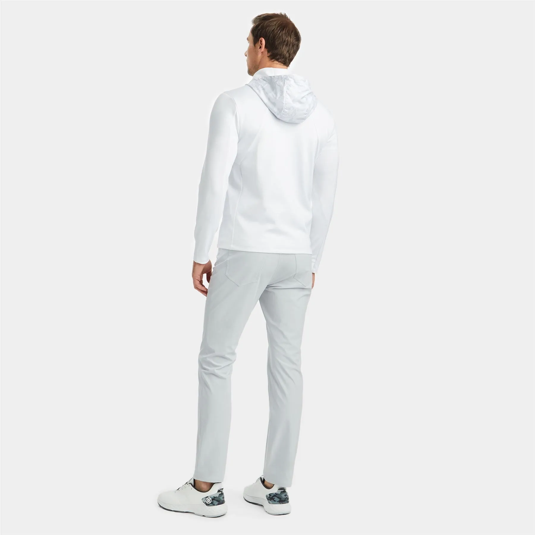 X Stretch Tech Interlock Performer Hooded Jacket Snow - SS24